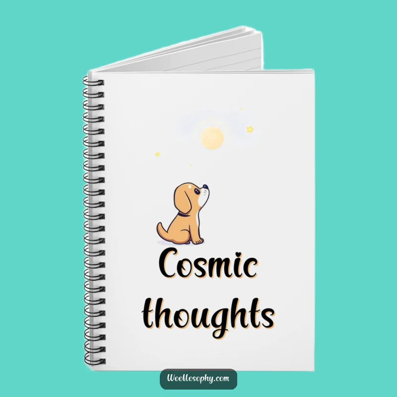 Funny Dog Wonder Notebook: Celestial Dreamer’s Journal Gift