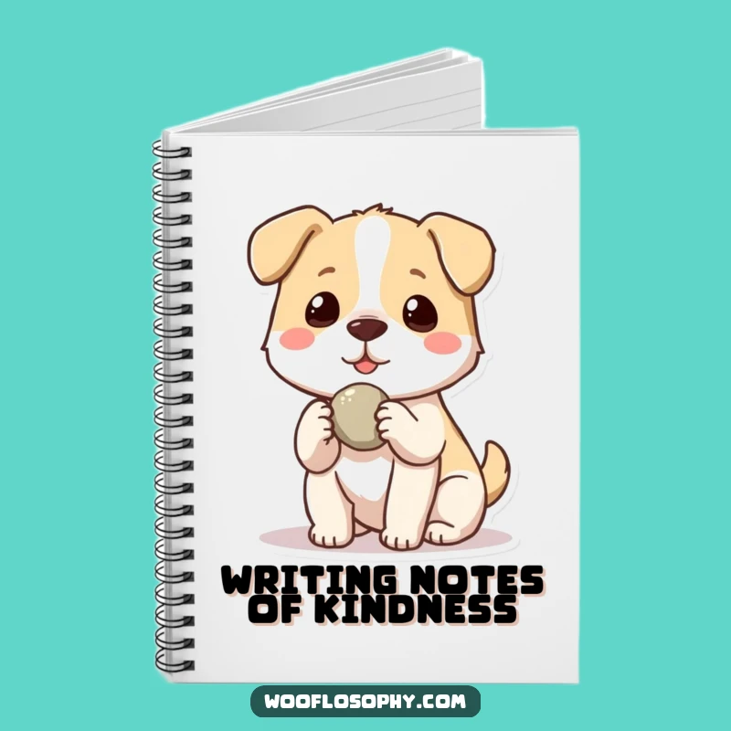 Funny Kawaii Dog Notebook: Friendship stone journal, a clever and funny gift for kind souls.