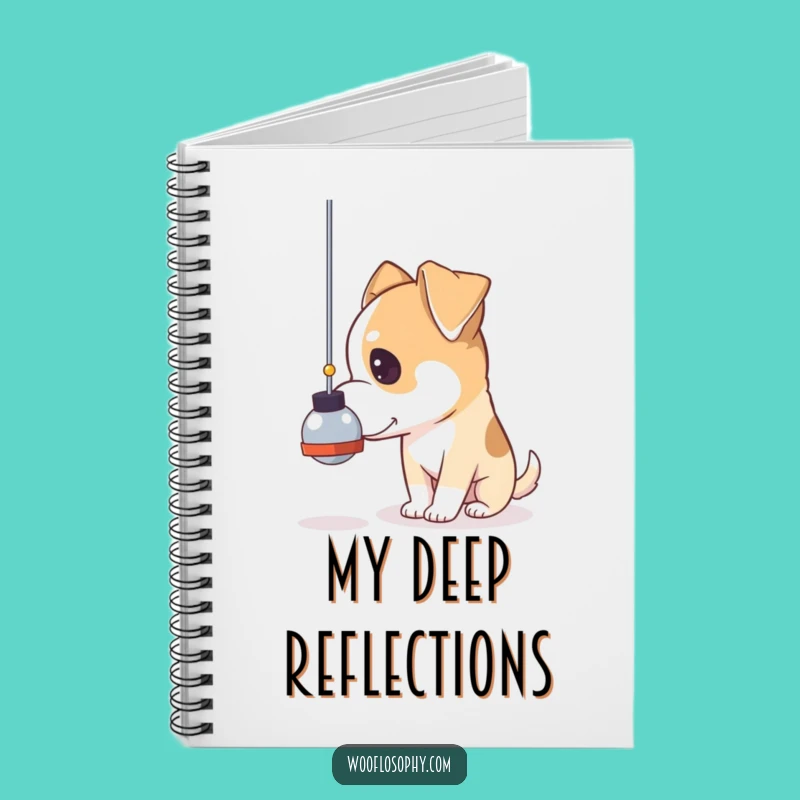 Funny Pensive Dog Notebook: Journal Your Thoughts on Time Gift