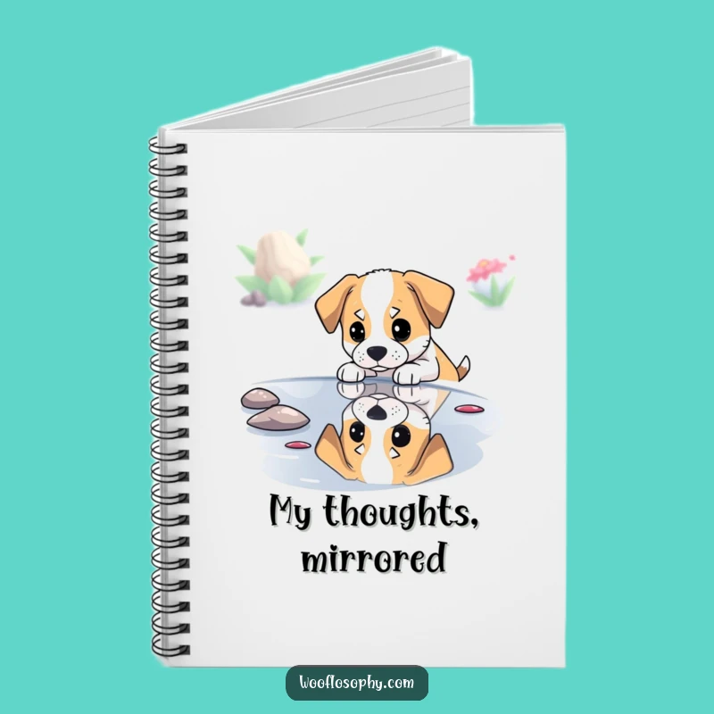 Funny Pondering Dog Notebook - Jot Down Your Deepest, Funniest Thoughts