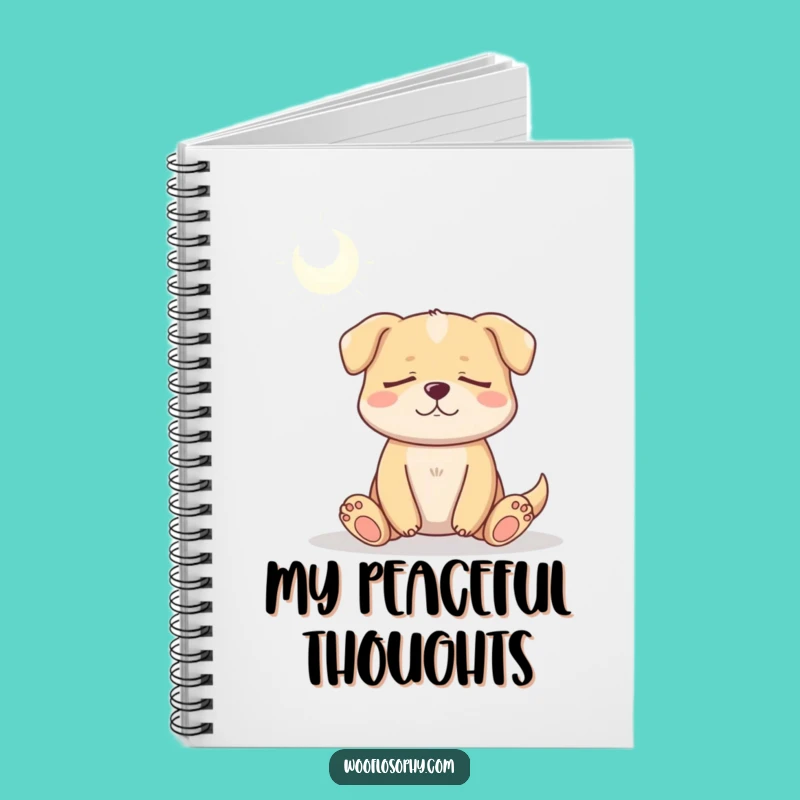 Funny Serene Dog Meditation Notebook, Jot Down Your Calm With This Hilarious Zen Journal