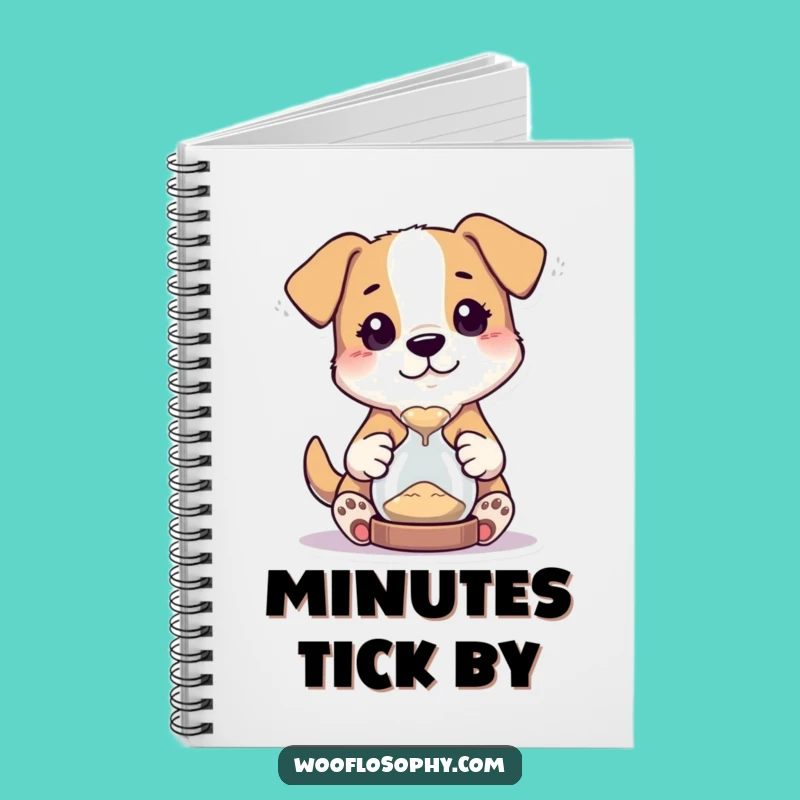 Funny Dog Hourglass Notebook - Journal Your Observations