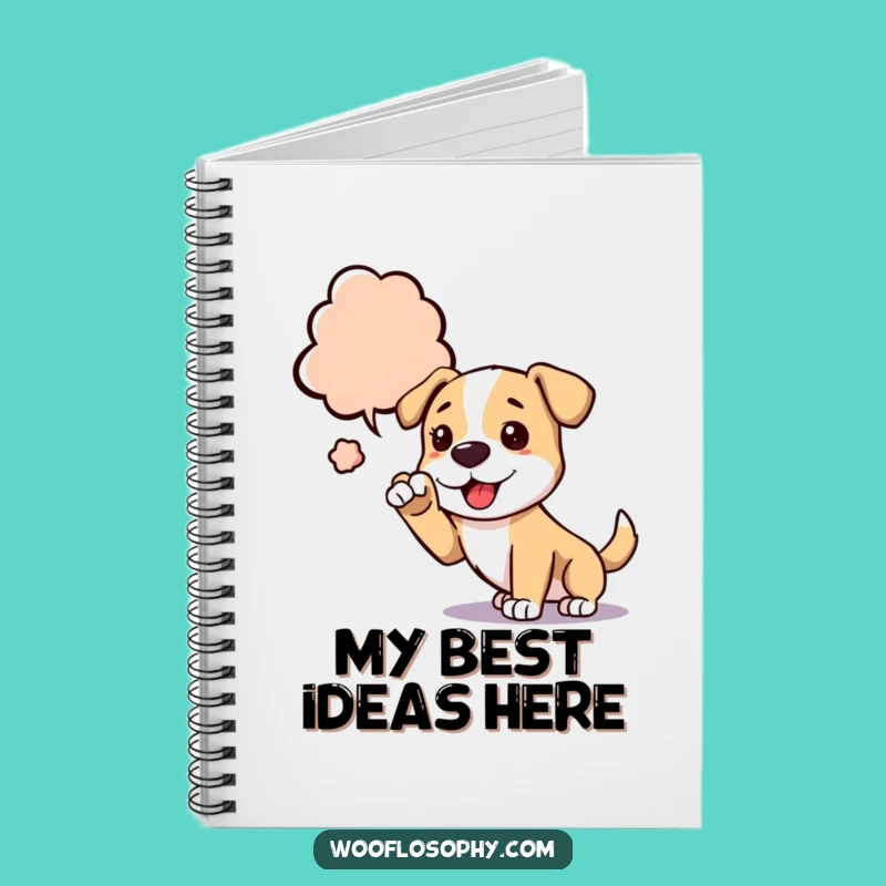 Funny Dog Idea Notebook: Capture Your Brilliant Thoughts