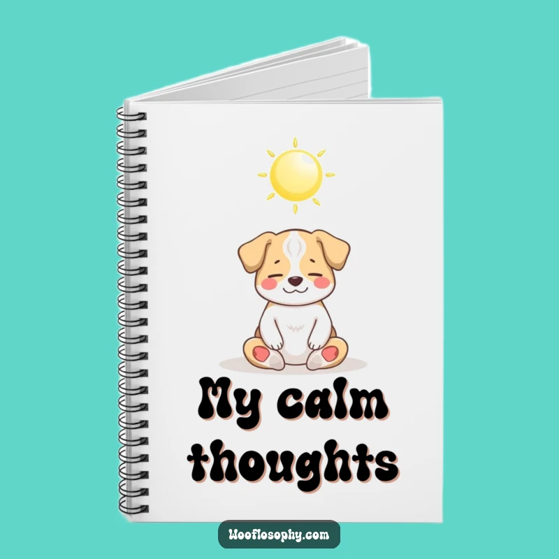 Funny Dog Zen Notebook: Peaceful Meditating Pup Journal