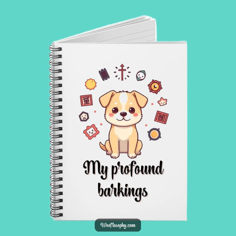 Funny Philosophical Dog Notebook: Jot Down Your Thoughts - Journal Gift