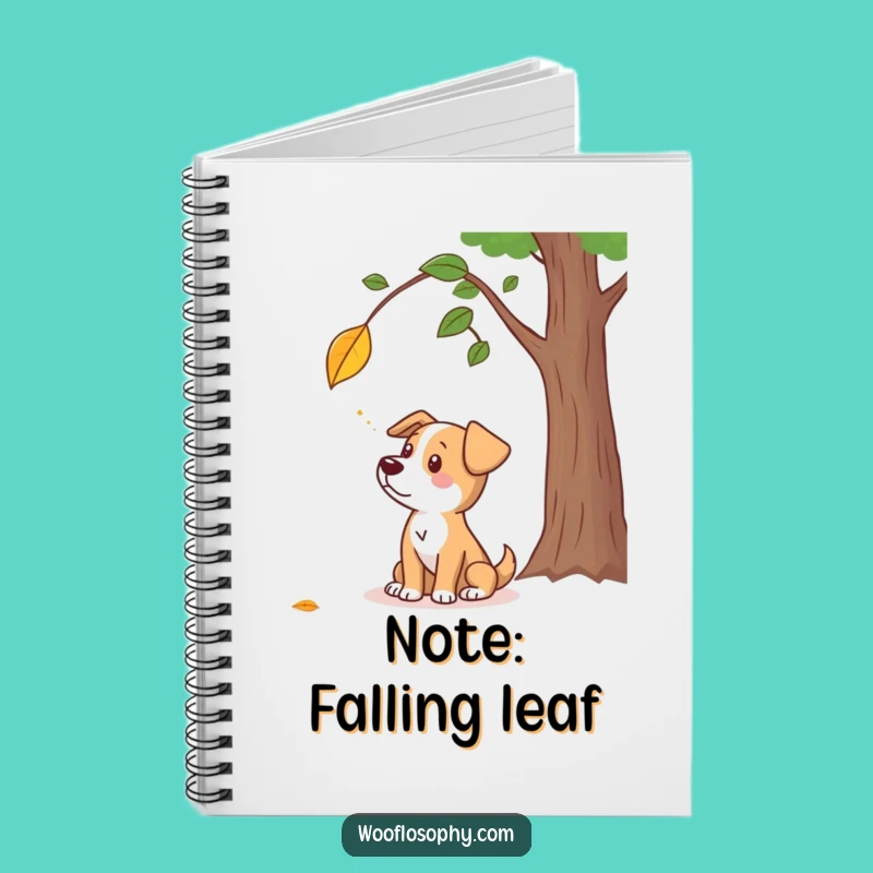 Funny Dog Leaf Journal - A Thoughtful Canine's Autumn Humor Notebook