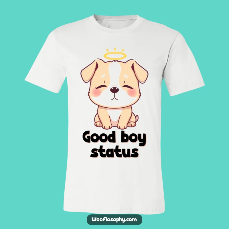 Funny Angel Dog Halo T-Shirt: Wear Your Pet's Halo With Pride