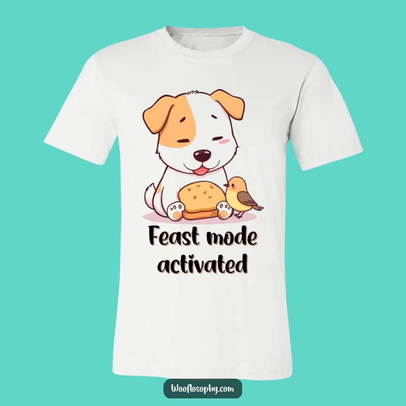 Funny Dog & Bird Bread Sharing T-Shirt: Wearable Cute and Hilarious Art