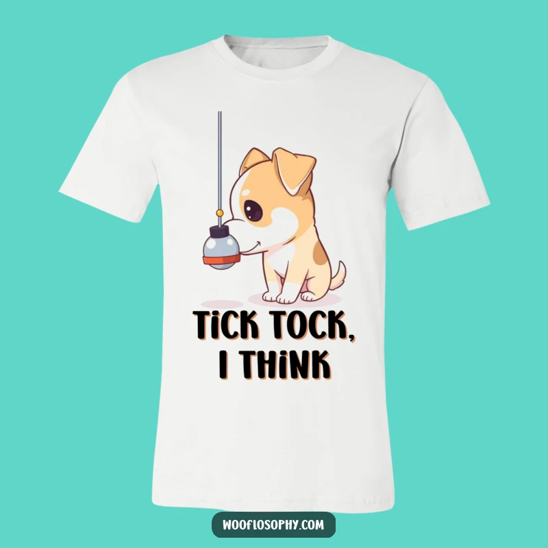 Funny Pendulum Dog T-Shirt: Pondering Life's Rhythms Gift
