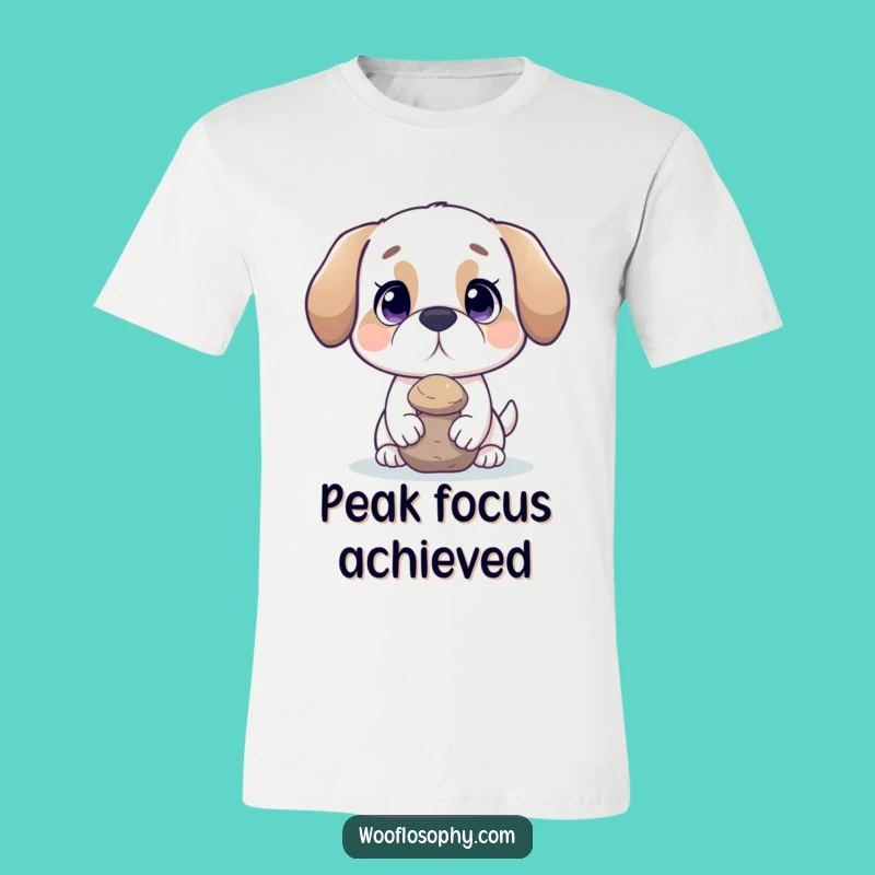 Funny Dog Balance Tee: Effortless Cool with Hilarious Poise