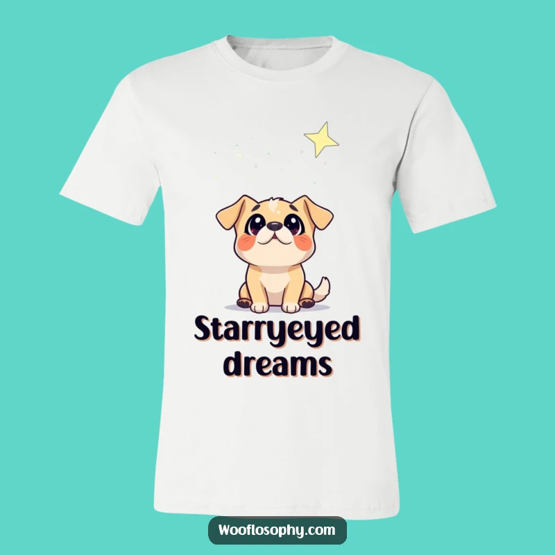 Funny Dog Starry Gazer T-Shirt - Wonder-Filled Canine Night Sky Humor Tee