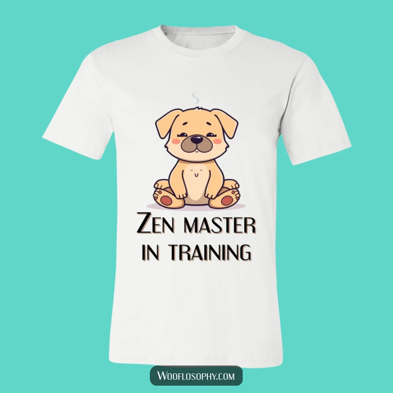 Funny Meditation Dog T-Shirt - Serene Pup's Spiritual Smoke Break, Hilarious Gift