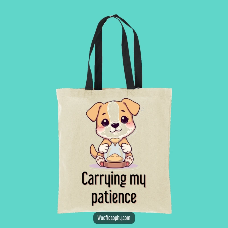 Funny Dog Hourglass Tote Bag - Carry Your Curiosity Everyday