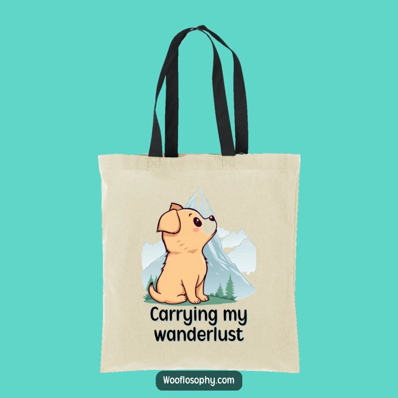 Funny Dog Mountain Wonder Tote Bag: Carry Your Adventures in Style