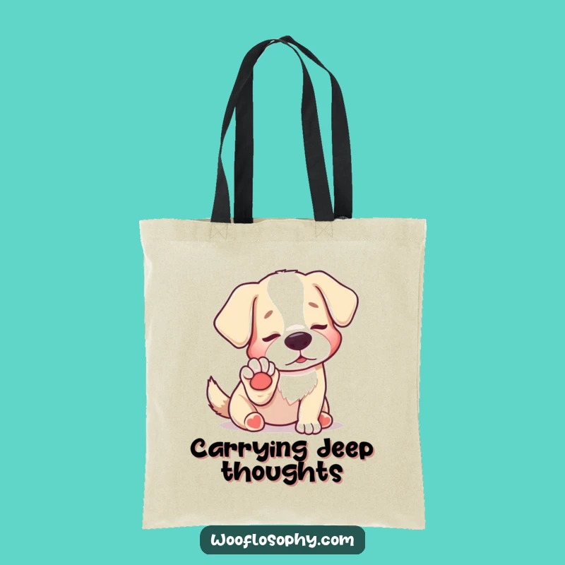 Funny Dog Paw Discovery Tote Bag: Hilarious Carry-All for Your Discoveries