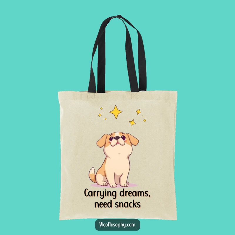 Funny Dog Star Wonder Tote Bag: Carry Your Essentials with Cosmic Canine Charm