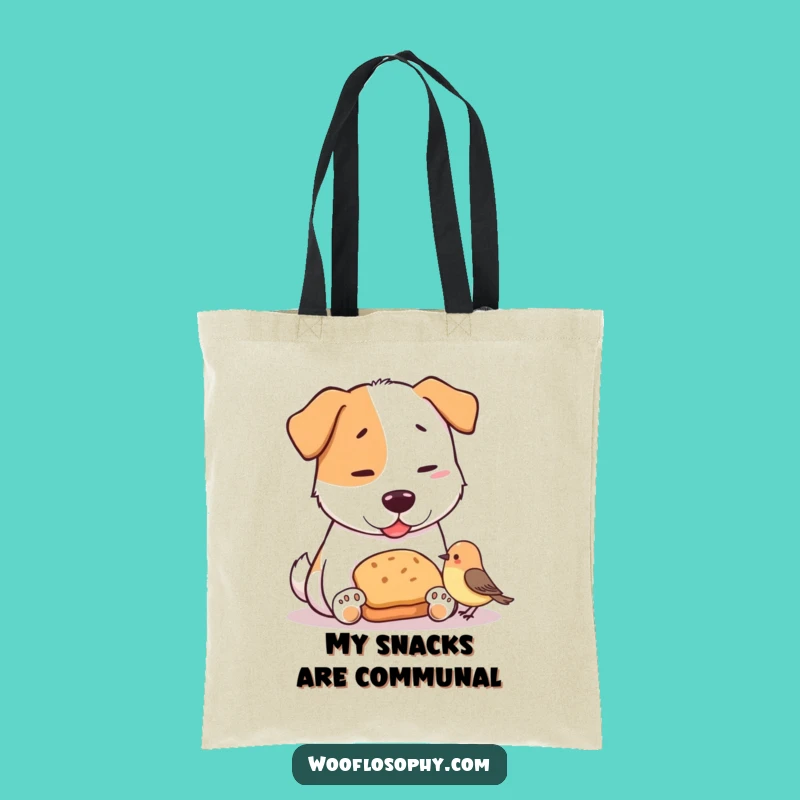 Funny Dog & Bird Bread Sharing Tote Bag: Stylish and Hilarious Everyday Carry
